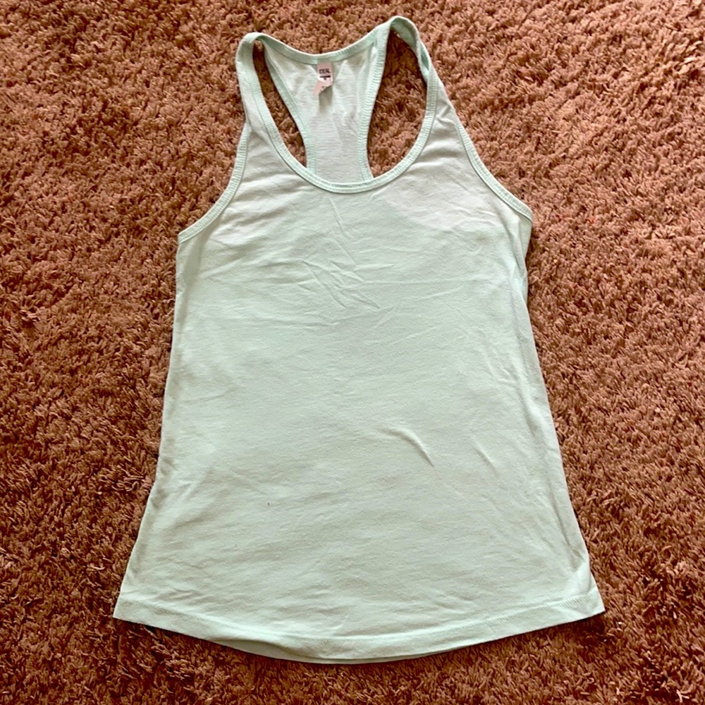 Next Level Mint Green Racerback Tank Size Medium